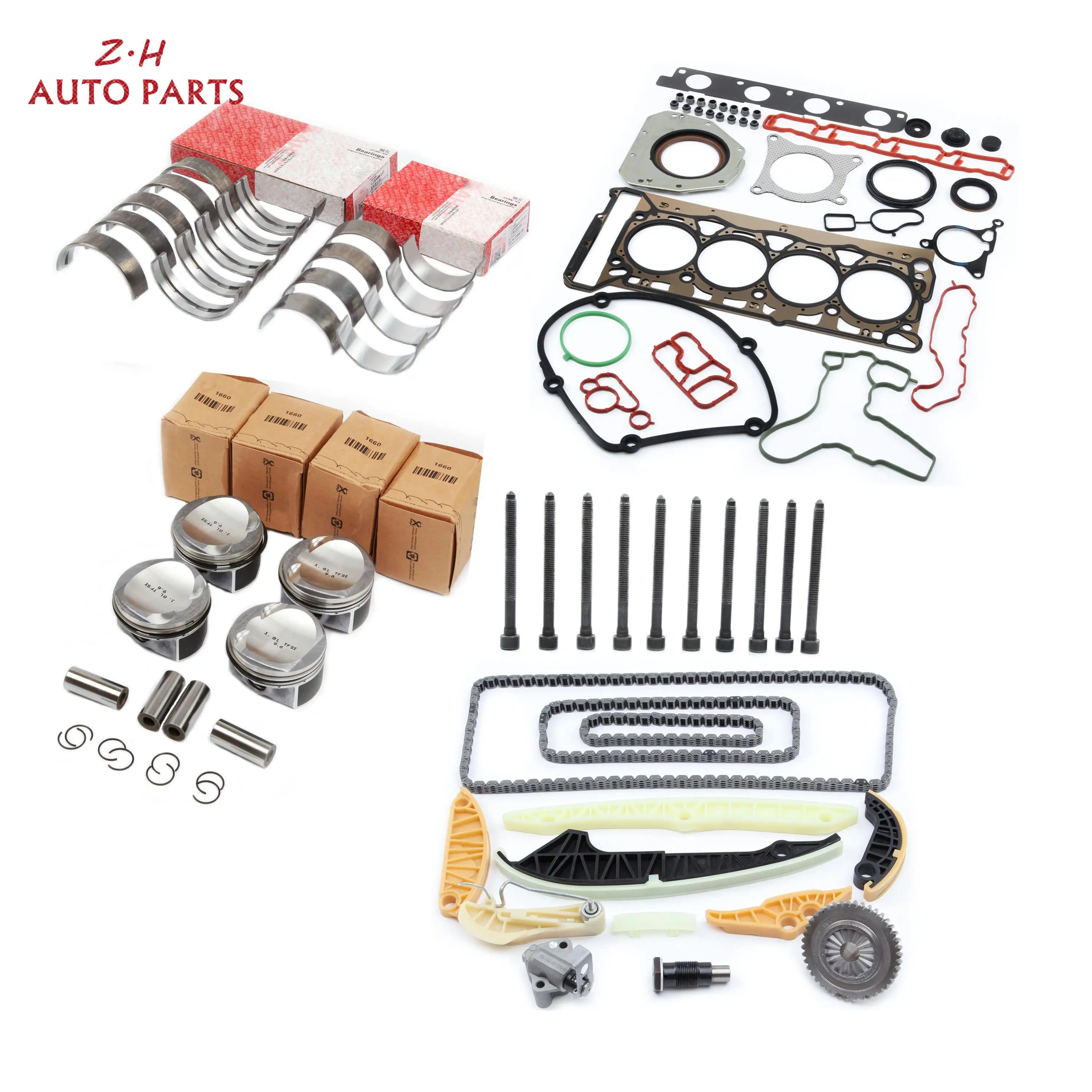 Комплект для ремонта двигателя Audi A3 A4 TT VW Passat CC Golf 1 8 TFSI CDAA Skoda 06H 107 065 BD комплект
