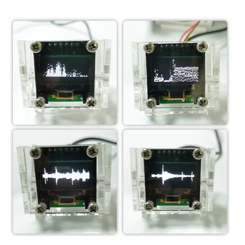 Мини 0 96 дюймовый OLED стерео анализатор спектра музыки усилитель индикатор уровня