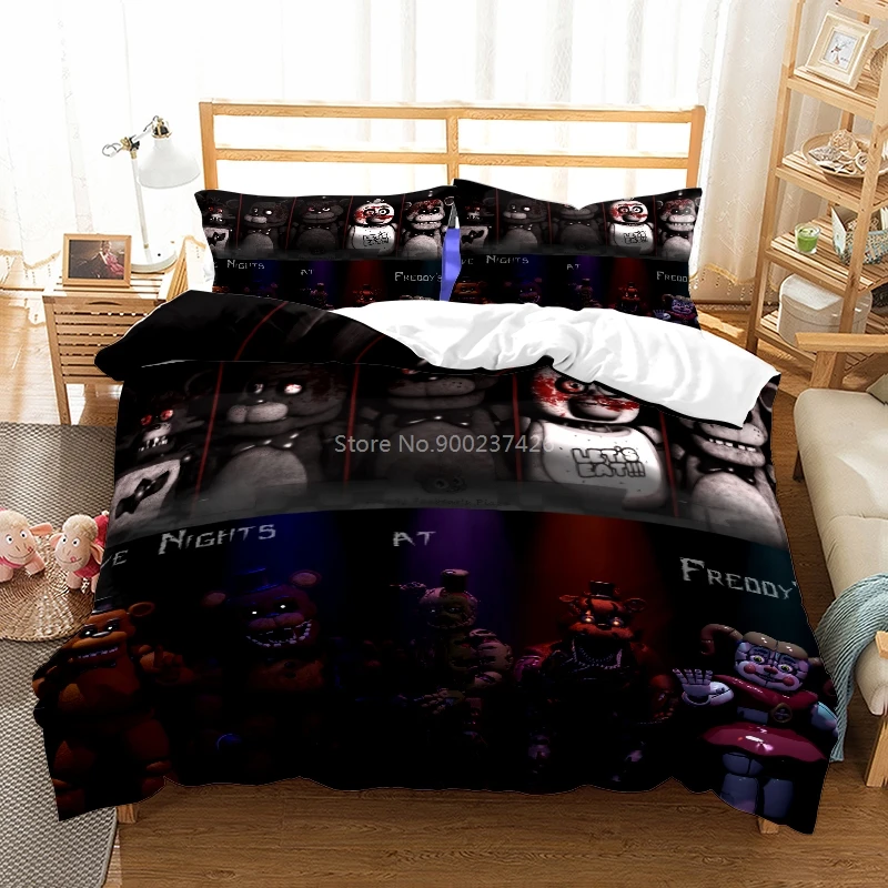 

Five Nights At Freddy's 3D Bedding Set Luxury Children Cartoon Duvet Cover Set Europe/USA/Australia Queen King Size Dropshipping