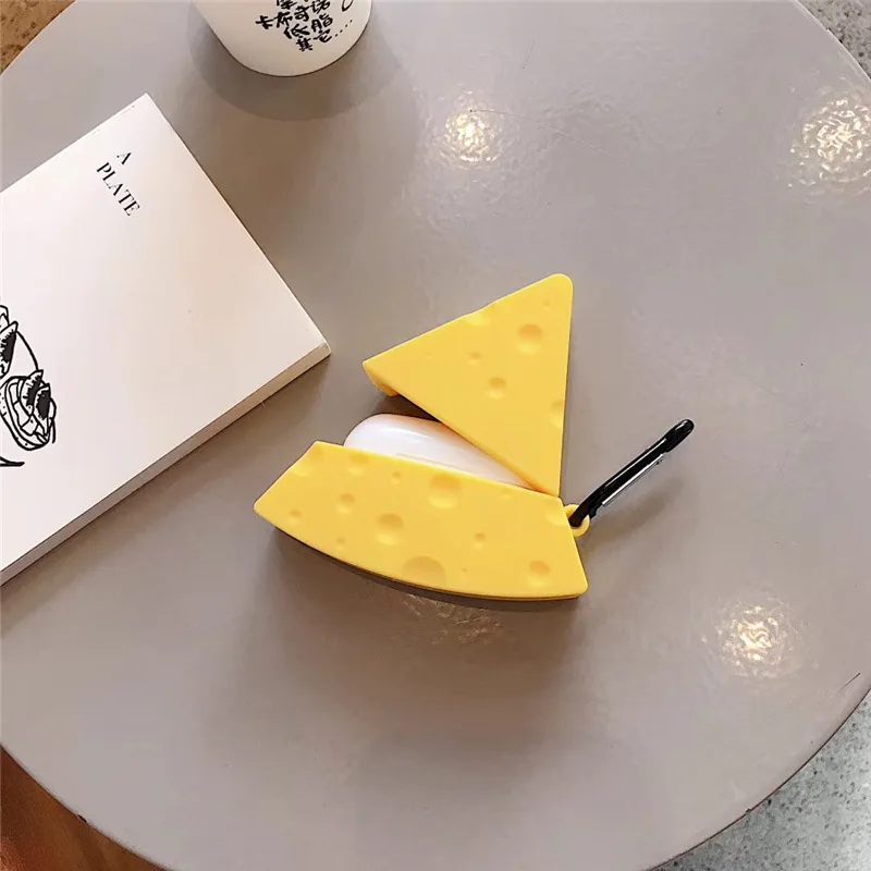 

For Airpods Pro Case Cute Cover Funda for Apple Airpod 3 Case Cheese Cartoon Soft Silicone Case Wireless Earphone Cases Cover
