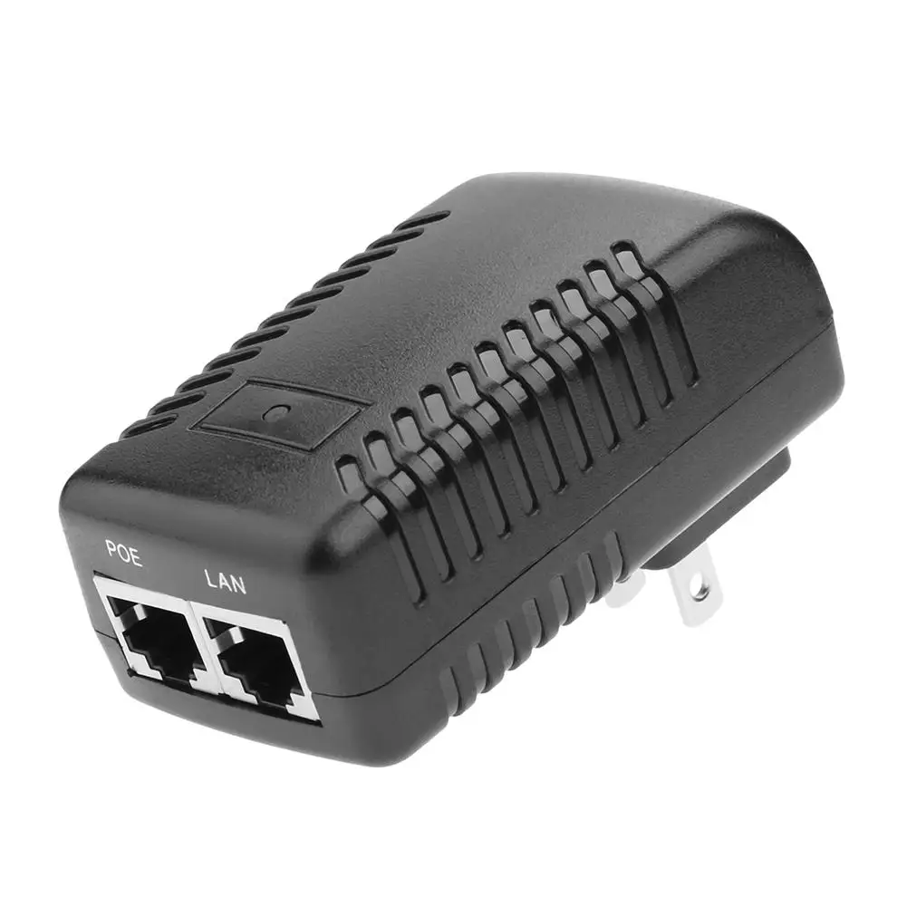 24V 0.5A 12W Настенный разъем POE инжектор Ethernet адаптер IP телефон камера переключатель |