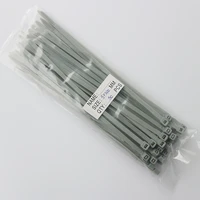 50pcs grey color self locking plastic nylon tie cable tie fastening ring 5x200 cable tie zip wraps strap nylon