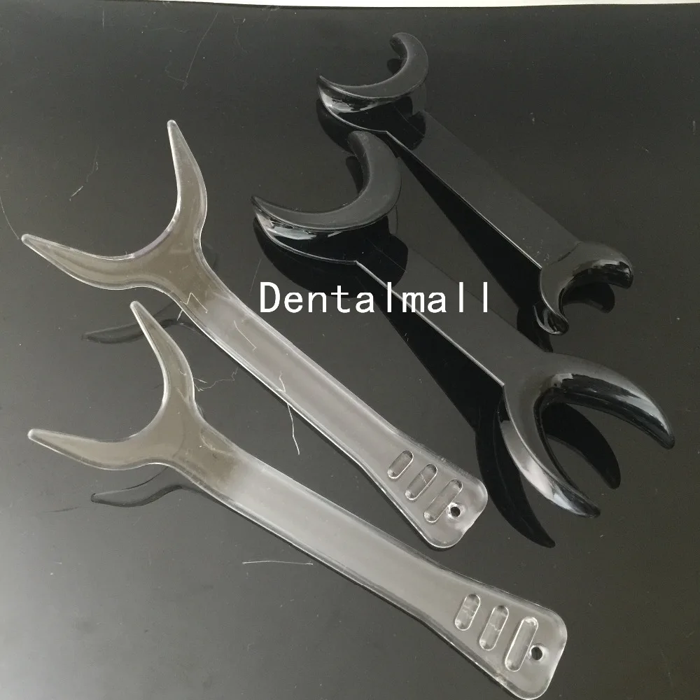 4 шт./компл./комплект 2шт черный зубной двухсторонний Ретрактор T образной формы