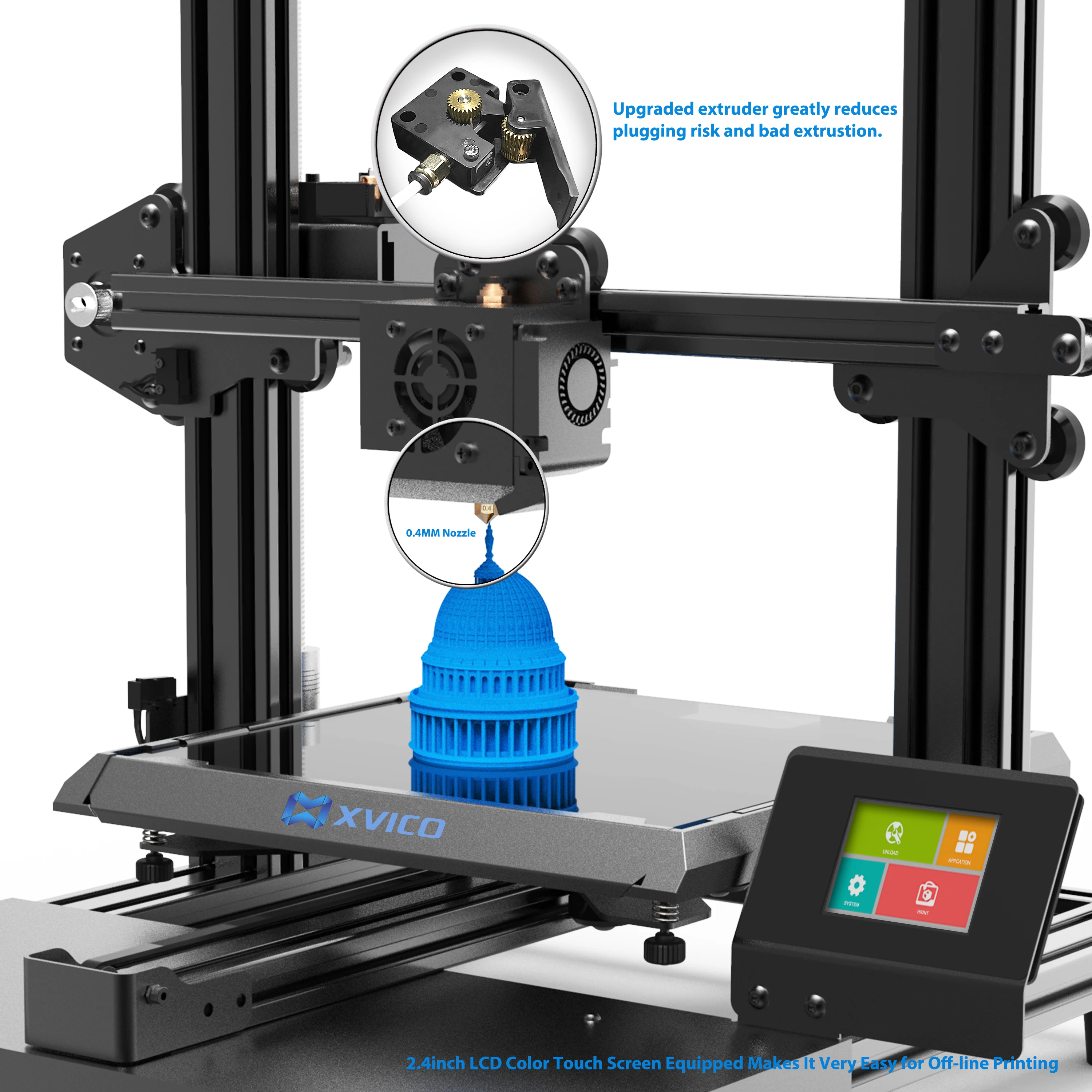 3D принтер Xvico X3 алюминиевая Съемная Магнитная кровать сделай сам с принтом