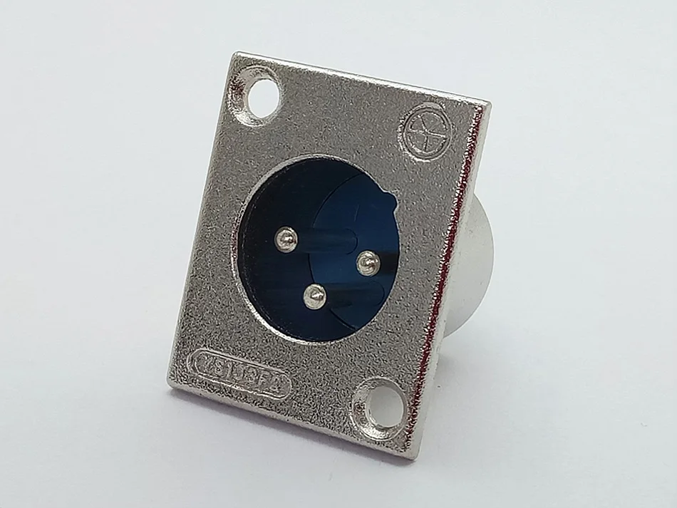 2шт 3Pin XLR разъем металлический YS1K3F2 xlr Женский Джек+ штекер разъем панель монтируется для микрофона аудио устройств