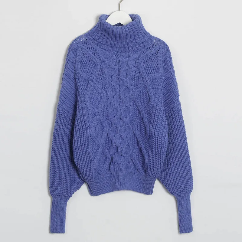 Bright Blue Wixra Женские повседневные кофты с длинным рукавом свитшот толстовка база базовая тренды повседневная Осень-весна зима Пуловер водолазка тёплая о-образный вырез кэжуал - Цвет: Bright Blue