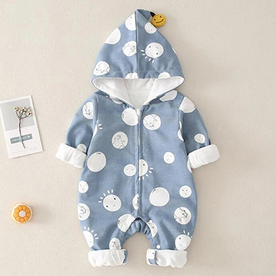 light blue Осенний комбинезон для новорожденных с изображением яйца+ повязка на волосы для девушек и мальчиков Детский комбинезон с длинными рукавами - Цвет: light blue