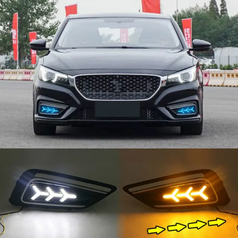 1 пара для MG6 MG 6 2017 2018 2019 2020 Автомобильный светодиодный дневные ходовые огни белый