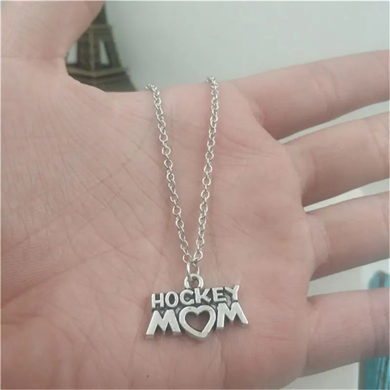 

Hockey Mom Charm Creative Chain Necklace Women Pendants Fashion Jewelry Accessory ,Friend Gifts Necklace