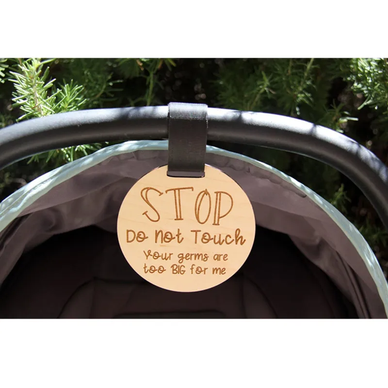 Пользовательская круглая Защитная бирка для новорожденных без прикосновения