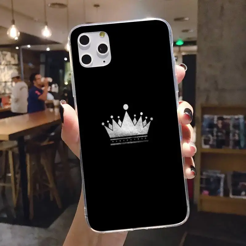 Crown Phone Case For Iphone 5 6 7 8 11 Plus XR X XS MAX SE2020 IPhone 11PRO Transparent | Мобильные телефоны и аксессуары