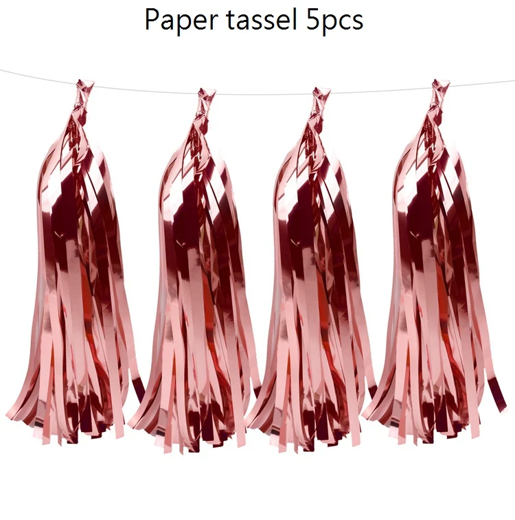 Paper tassel QIFU ко дню рождения для взрослых украшения для свадебных мероприятий команды, с надписью "Bride To Be" Декор курица вечерние свадебные душ девичник вечерние украшения - Цвет: Paper tassel