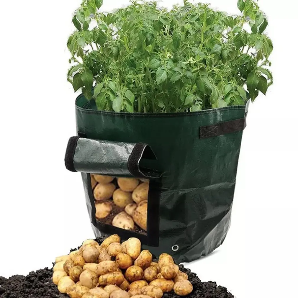 

ПЭ мешок для посадки на открытом воздухе вертикальный садовый картофель клубника дышащий мешок для растений садовый аксессуар