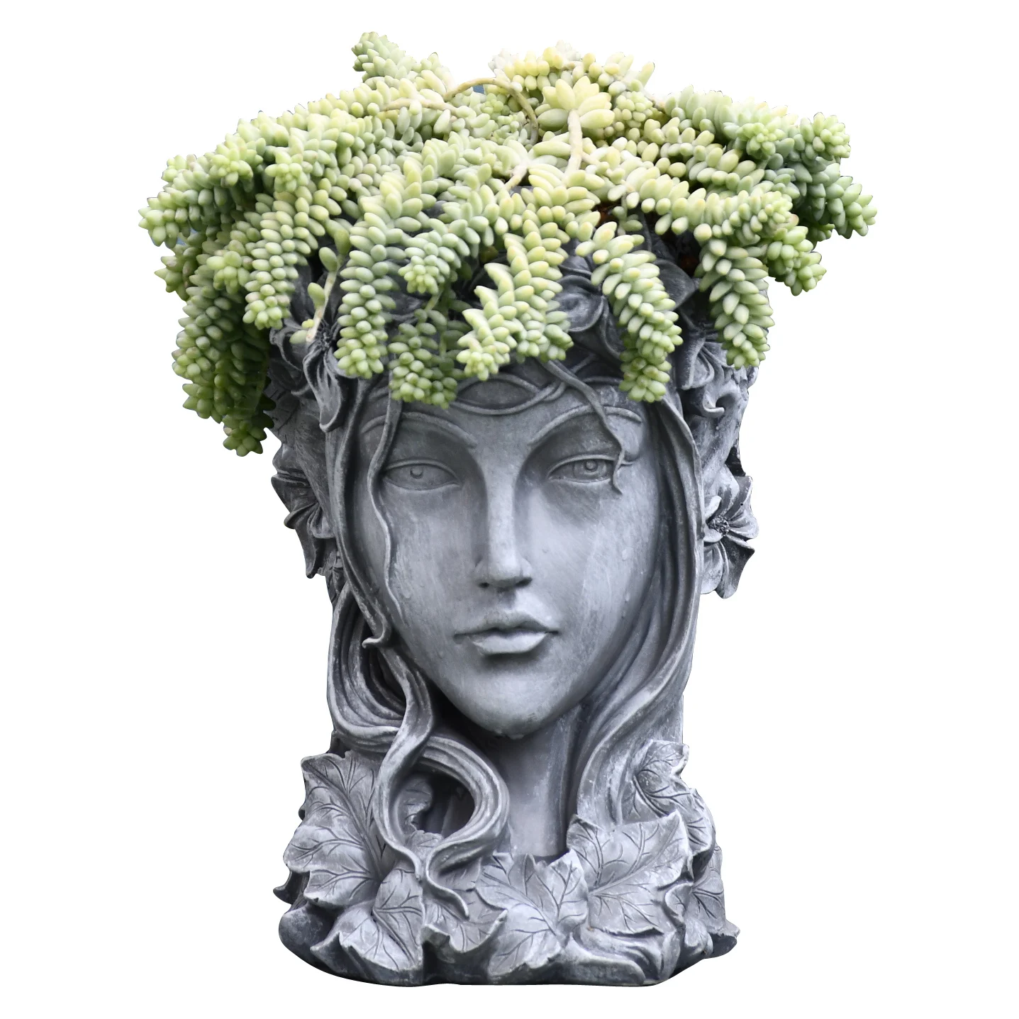 

TT European-Style Garden Decoration Courtyard Balcony Layout Creative Goddess Succulent Flower Pot Venus Sculpture Portrait