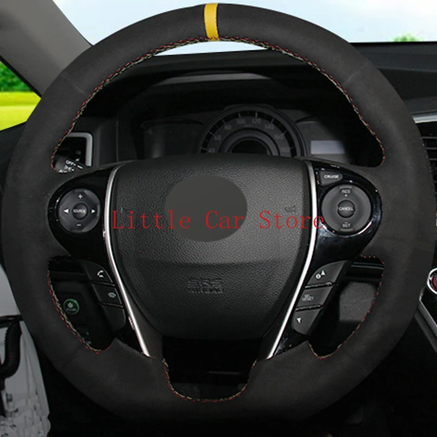 

DIY Stitching Suede Steering Wheel Cover For Honda Accord 9 Odyssey Crosstour 2013-2016 Interior Accessories