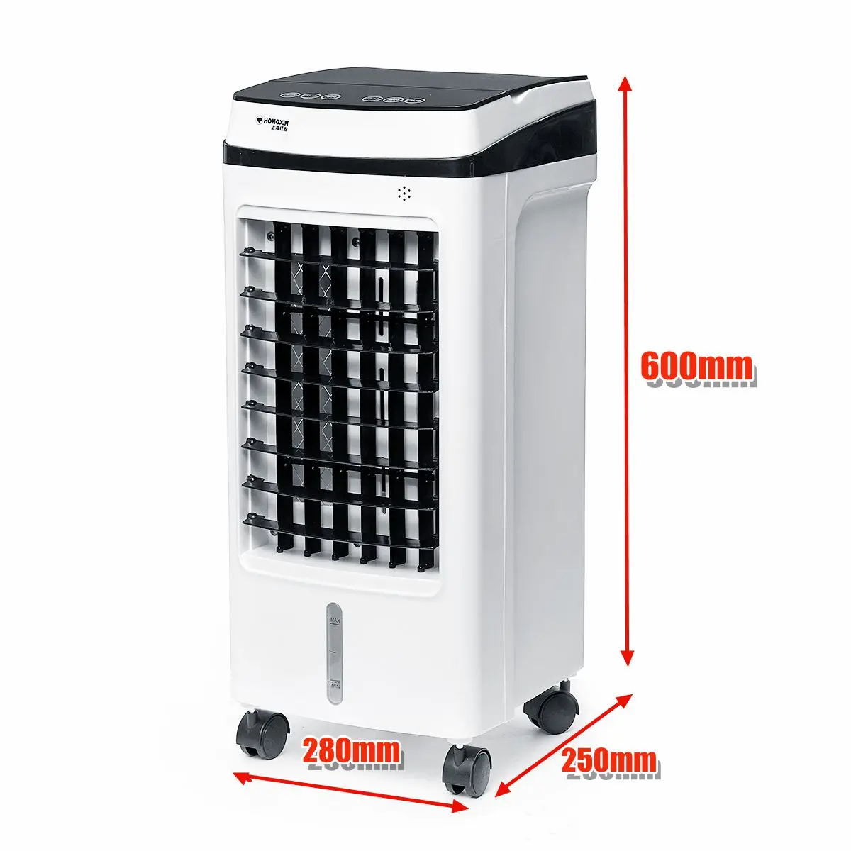 

Evaporative Air Cooler Air Conditioner Cooling Fan Ice Purifier Humidifier Remote Control 3 Wind Modes 5L Water Tank White Fans