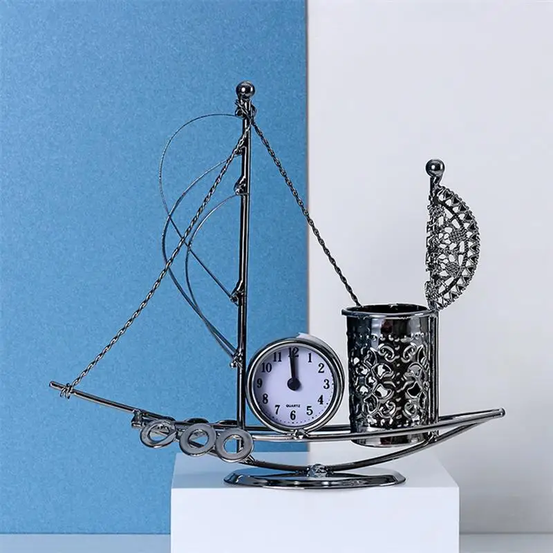 Металлическая Модель корабля держатель ручки деликатные резные металлические