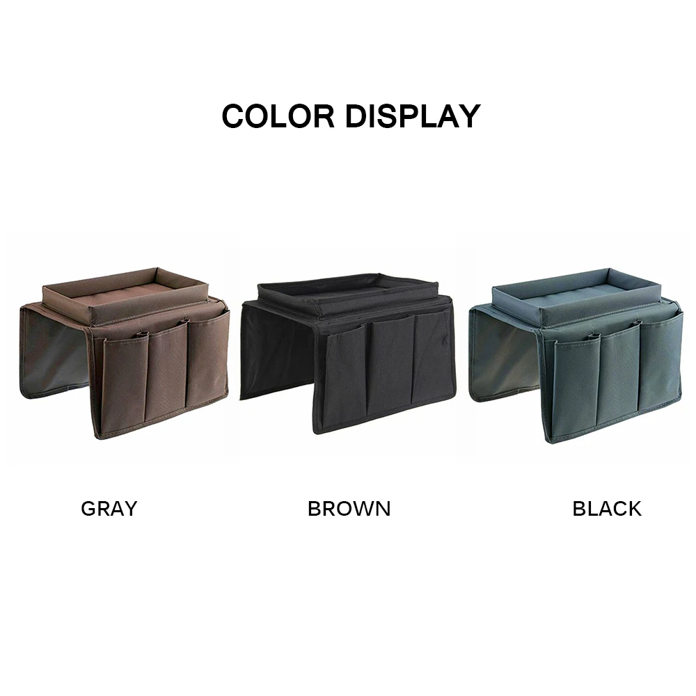 Подлокотник для дивана органайзер с 4 карманами и подстаканником чашек подвесная