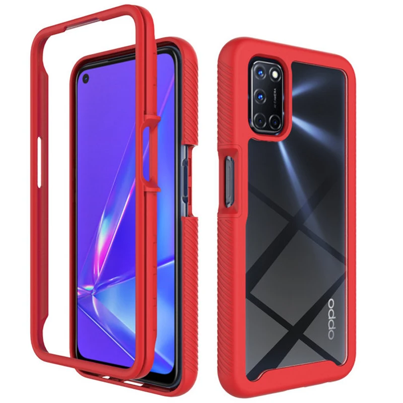 

For Oppo A52 Crystal Case For Oppo A72 A92 Bumper Armor Transparent Case Oppo A52 A 52 Back Cover for Oppo A52 A 72 92 Fundas