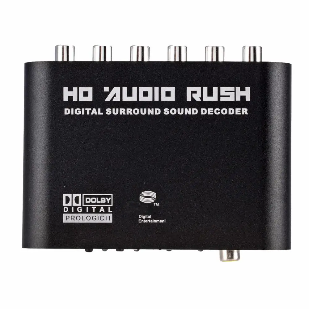 Digital to Analog 5.1 channel Stereo AC3 Audio Converter Optical SPDIF Coaxial AUX 6 RCA Sound Decoder Amplifier | Электроника