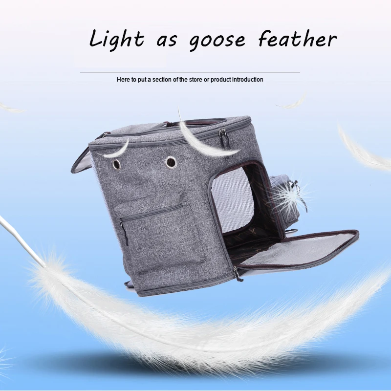 Сетчатый рюкзак SandyFloyd на молнии дышащая сумка для собак розовая переноска