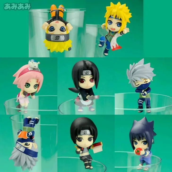 

Naruto Tea Friends Club Cup Edge Naruto Sasuke Konoha Blind Box Egg Doll Model ACTION Figure Toys
