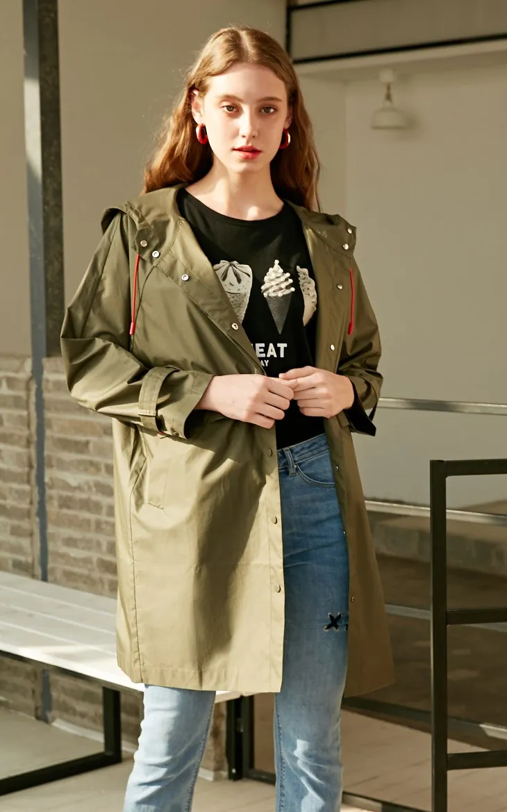 Vero Moda женский ветрозащитный дизайн хлопок Тренч | 319121535