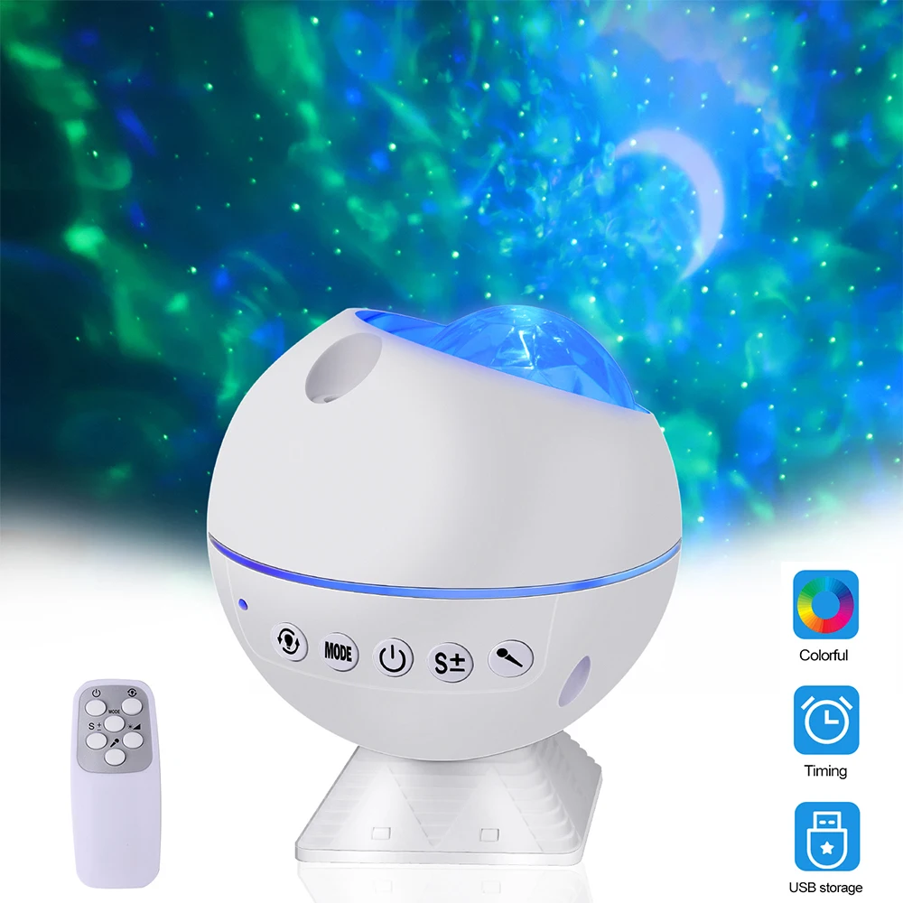 Ночник декор Звездное небо Проектор Детские светодиодные лампы вращающаяся