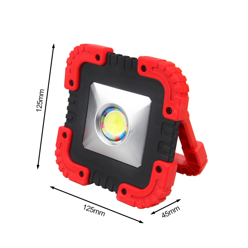 10W 1000lm Solar COB Led Portable Spotlight Super Bright Work Light Rechargeable for Outdoor Lampe Flashlight | Лампы и освещение