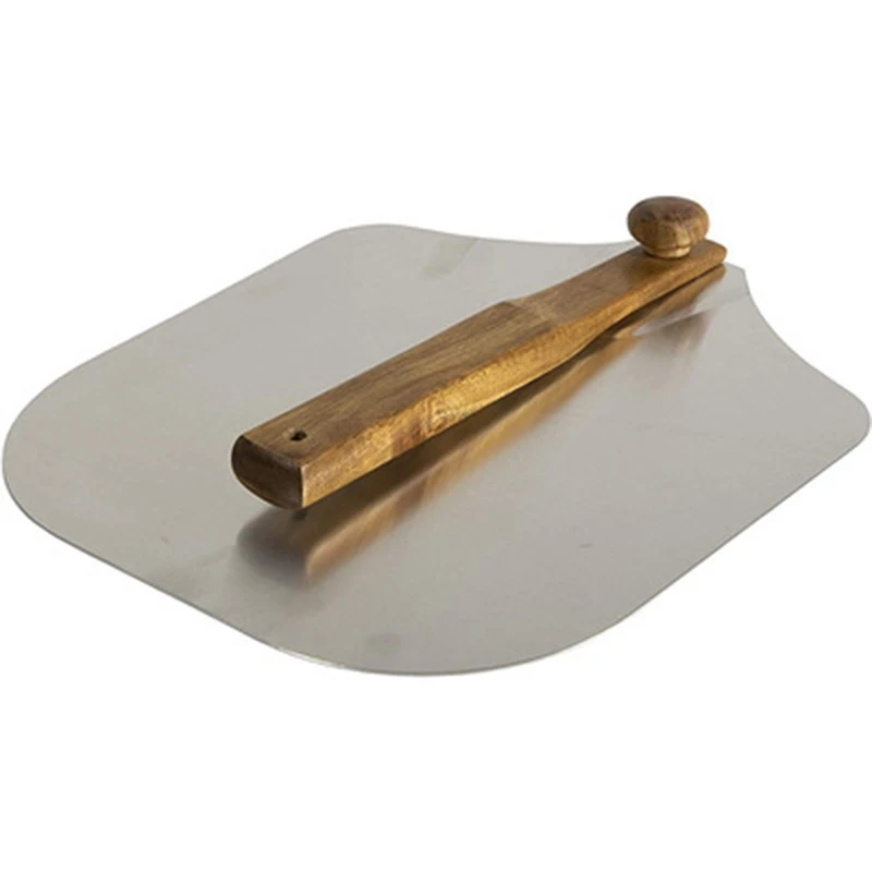 

1Pcs Folding Stainless Steel Pizza Peel Wood Handle Cook Kitchen Oven Accessory Kit Portable BBQ Bake Tool