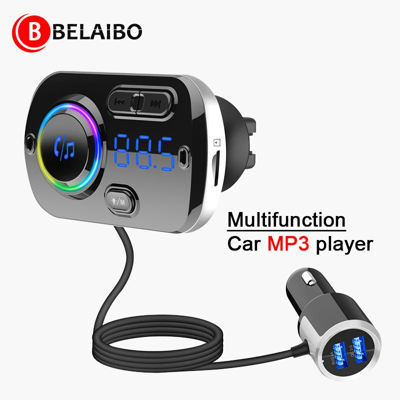 Mp3 плеер с Bluetooth автомобильный прикуриватель FM пусковое устройство V5.0 динамики