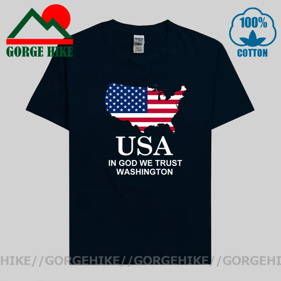 Футболка США Вашингтон Новые Топы футболка одежда с коротким рукавом свитшот