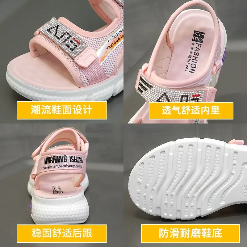 

2021 Flat Sandals Women Shoes Gladiator Open Toe Buckle Soft Jelly Sandals Female Casual Women's Flat Platform Beach Shoes