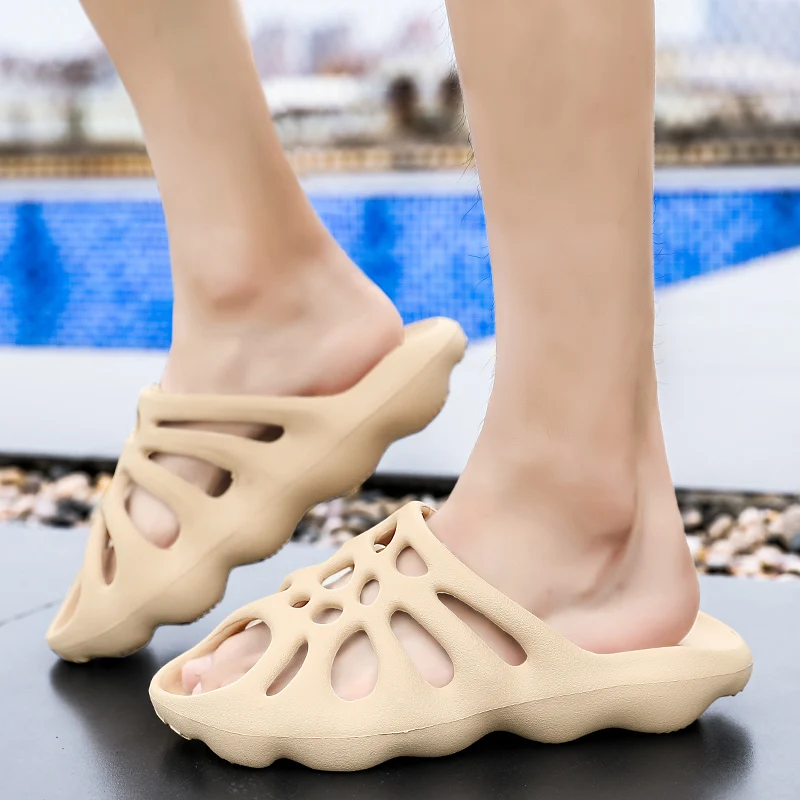 Шлепанцы мужские/женские летние Нескользящие для душа пляжа массажные мягкая