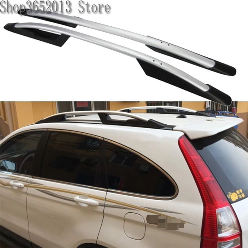 2 шт. для Honda CR-V CRV 2007 2008 2009 2010 2011 алюминиевый сплав багажник на крышу боковые рейлинги, перекладины багаж для путешествий на открытом воздухе