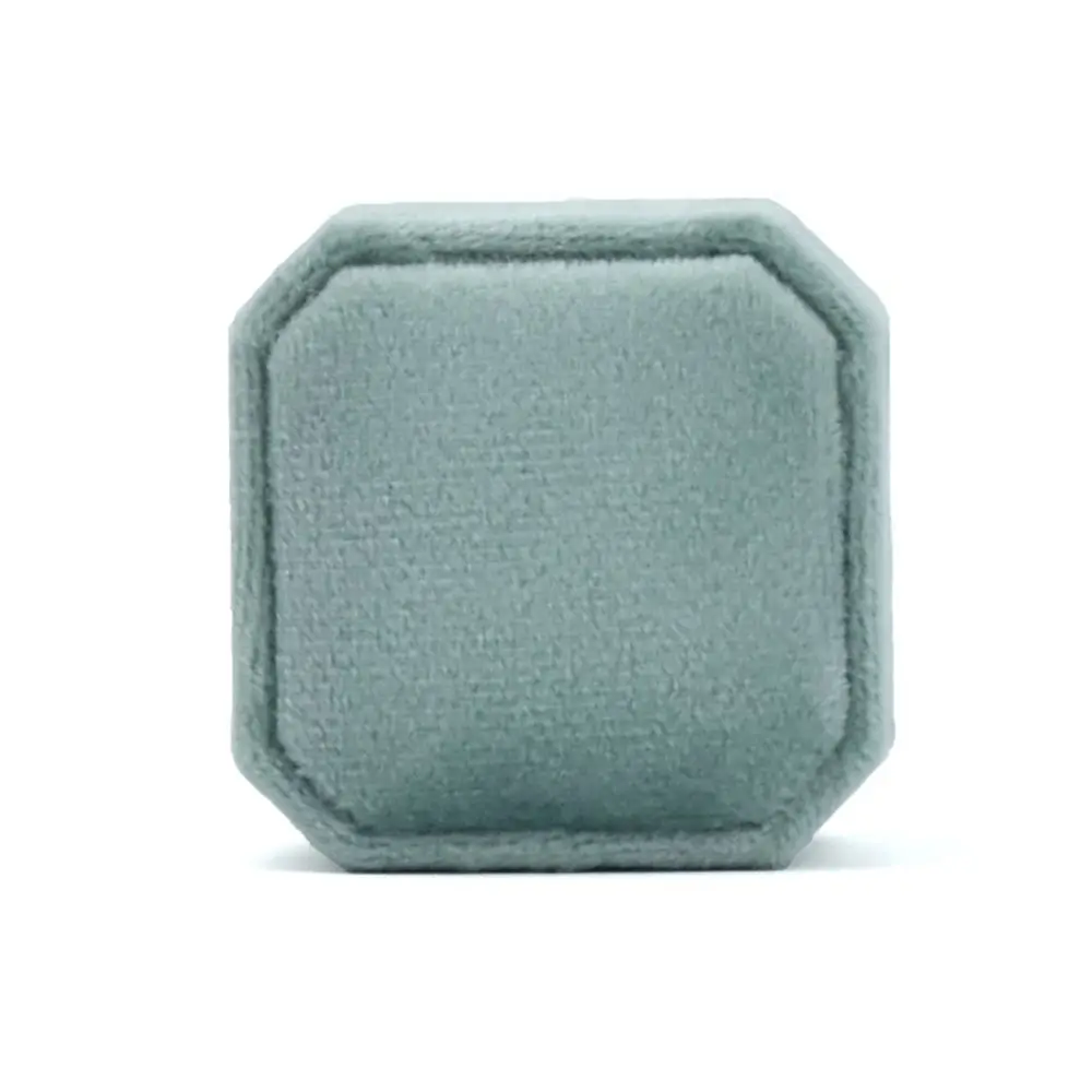

Soft Fabric Jewelry Elegant Wedding Display Holder Proposal Single Ring Ring box