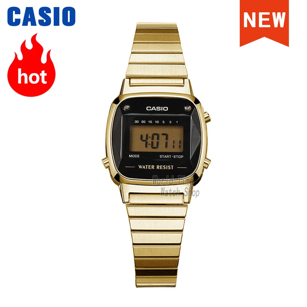 

Часы Casio золотые натуральные бриллианты женские часы set top brand luxury Водонепроницаемые кварцевые часы женские цифровые спортивные женские час...