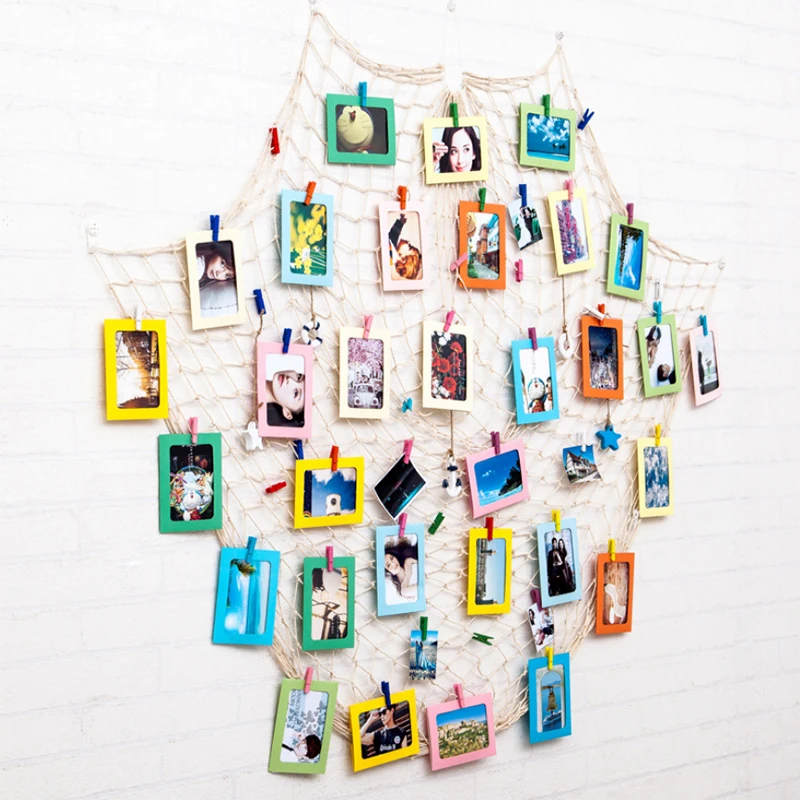 Комбинация DIY крафт бумаги фоторамки подвесная настенная рамка для фотографий и