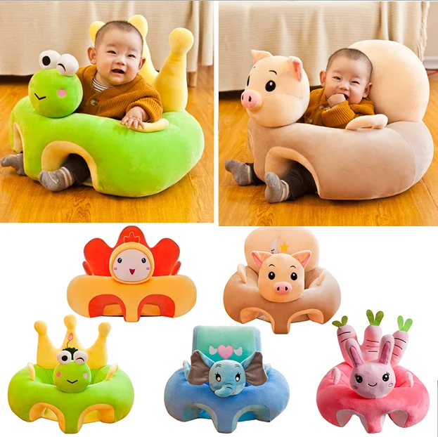 Baby Seats Sofa Support Seat Baby Plush Chair cartoon Seat Without Filler Learning To Sit Soft Plush doll Toys dropshipping