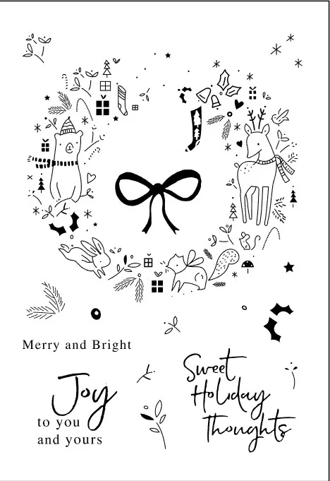 11x16 животных прозрачный штампы для Скрапбукинг набор сделай сам изготовления