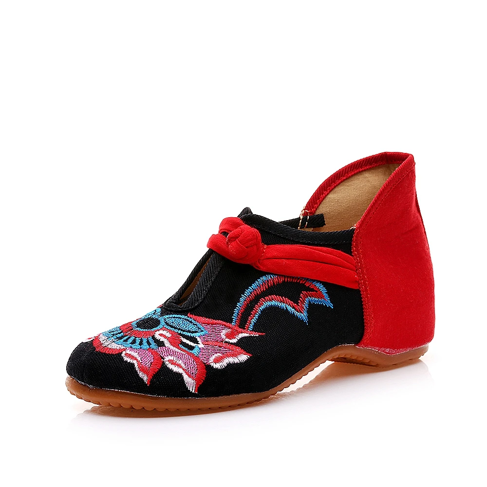 Veowalk/обувь ручной работы из хлопка в китайском стиле Женская обувь на плоской