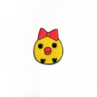 cute enamel pin custom cartoon chicken brooches lapel animal pins for backpacks jewelry kids gifts
