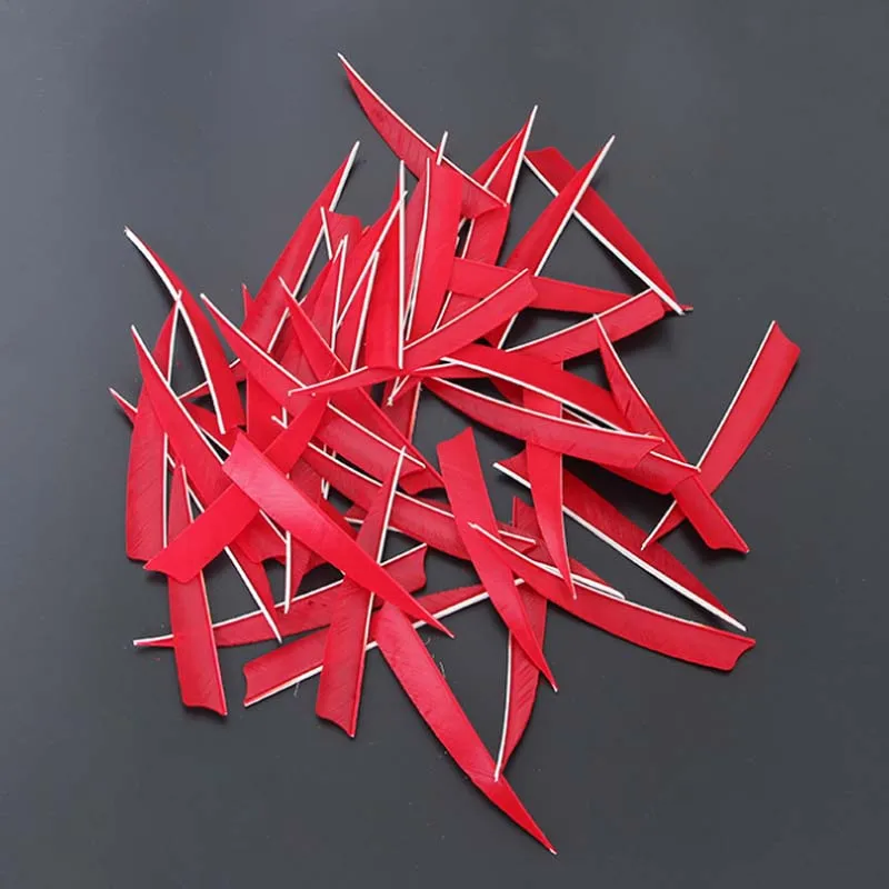 4 цвета стрельба из лука турецкое перо дюйма охотничьи лопасти-стрелки Флетчинг