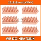 Радиатор с медными контактами, 22 х8х8 мм, для оперативной памяти, VGA, DDR, MOS, GPU, IC