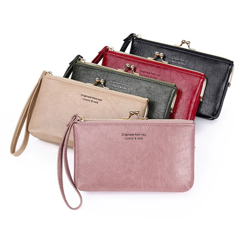 

2022 Women Wallet Clutch Women's Purse Best Phone Wallet Female Long Pu Case Phone Pocket Carteira Femme Fashion Wallet