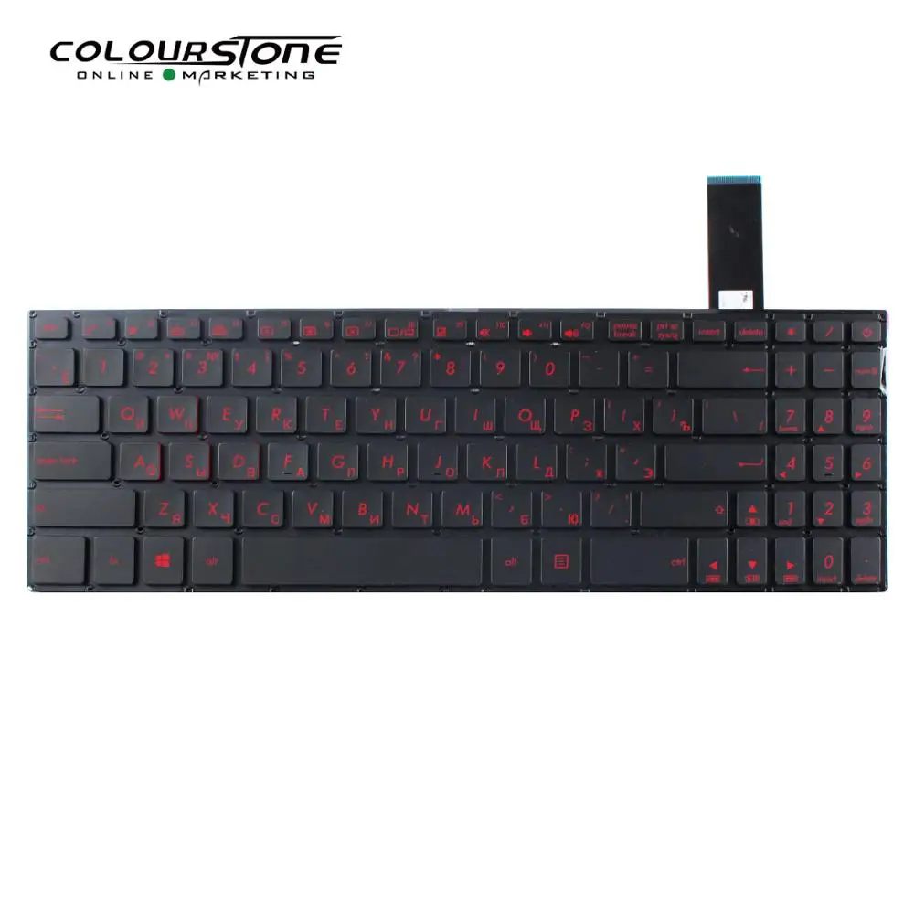 Клавиатура для ноутбука YX570Z FX570UD F570 NX580V X570 черная подсветка Русская клавиатура