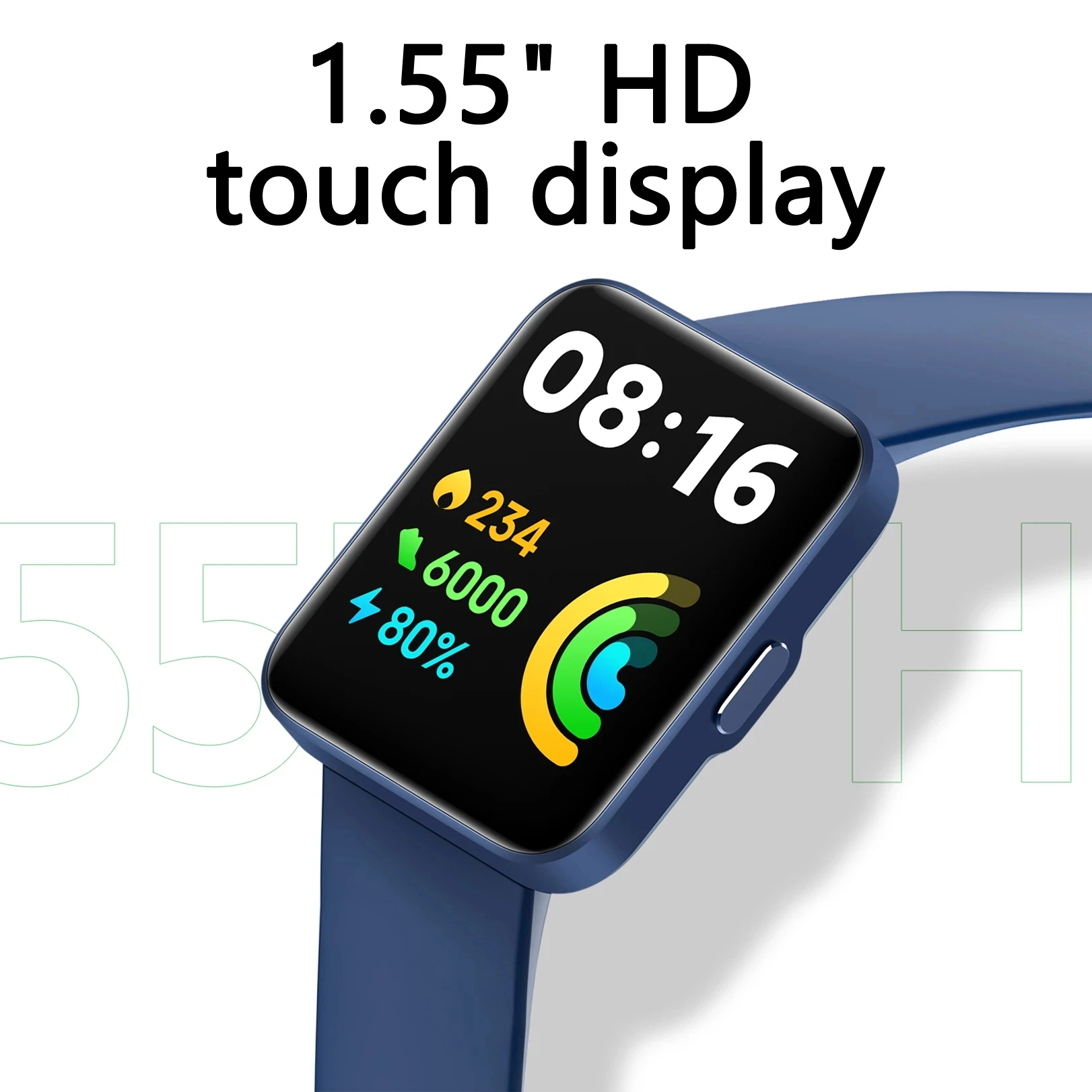 Умные часы Xiaomi mi Redmi Watch 2 lite умные Bluetooth Mi Band 1 55 дюйма HD GPS спортивный браслет с