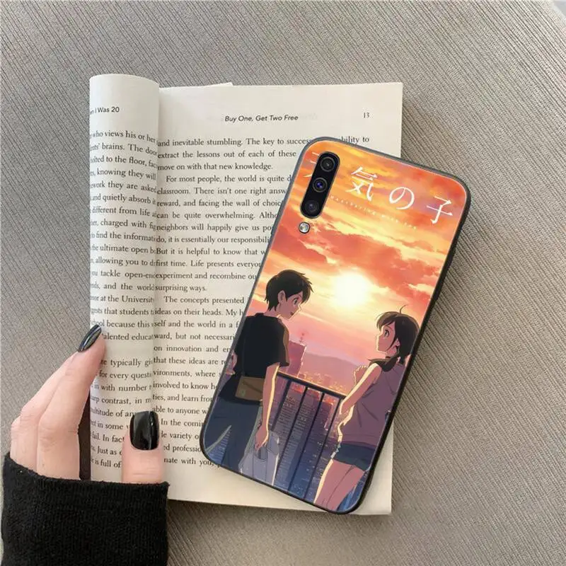 

Weather child Japan anime movie Phone Case For Samsung galaxy A S note 10 7 8 9 20 30 31 40 50 51 70 71 21 s ultra plus