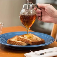 200ml honey juice syrup dispenser bee drip dispenser kettle storage pot juice syrup cup kitchen accessories