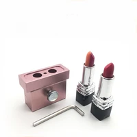 24612 cavities 12 1 mm diy lipstick aluminum alloy rose gold mold lip rouge lipbalm makeup making tool fill mould